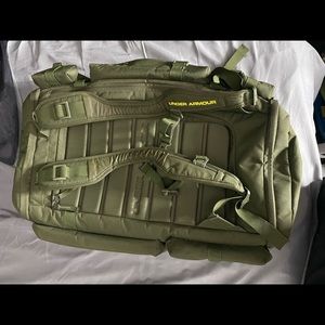 Under Armour duffle backpack green
